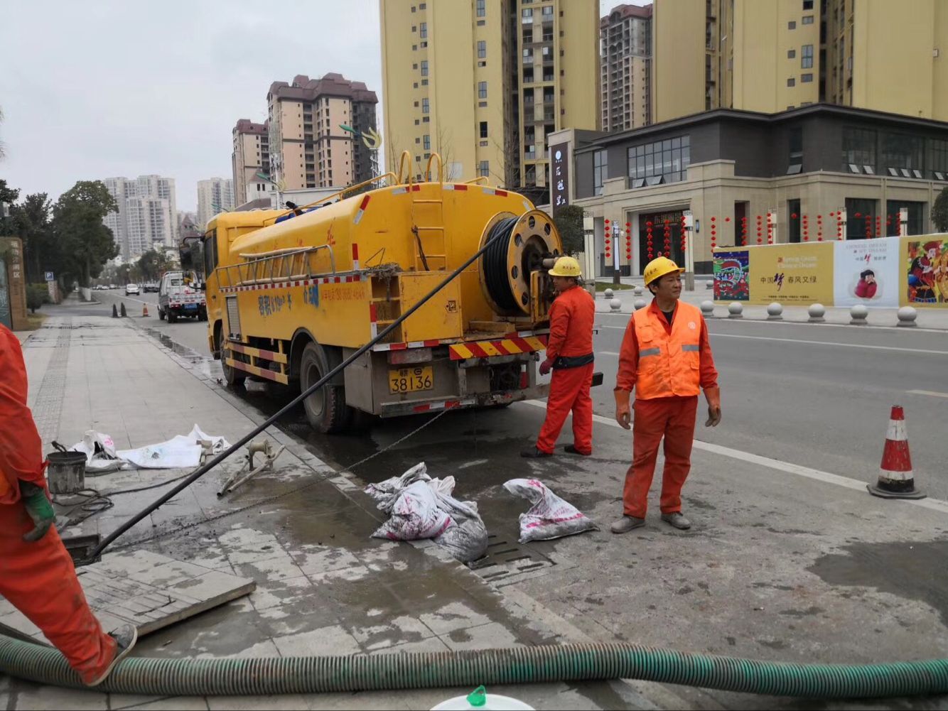 瀍河回族排污管道清淤-管道清洗